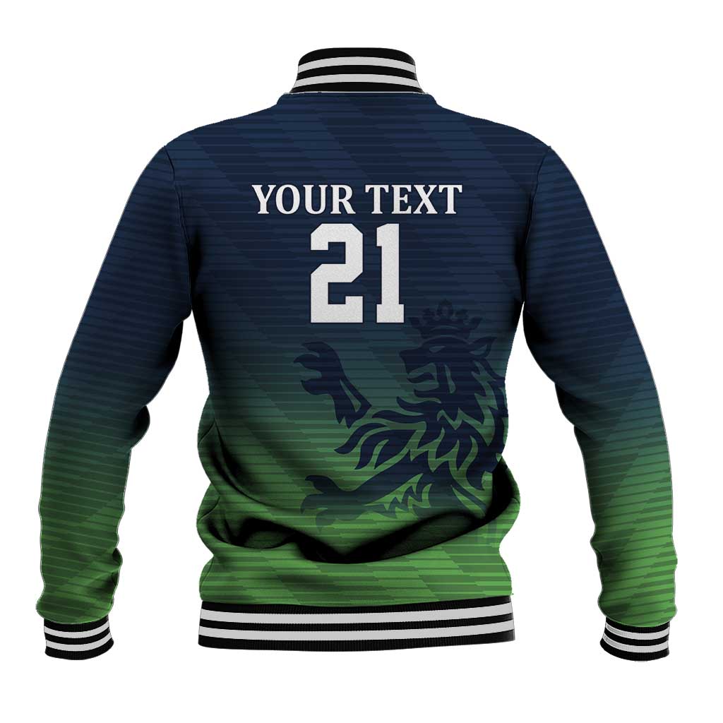 Custom Qatar Cricket Baseball Jacket Green Sporty Pattern LT9 - Wonder Print Shop