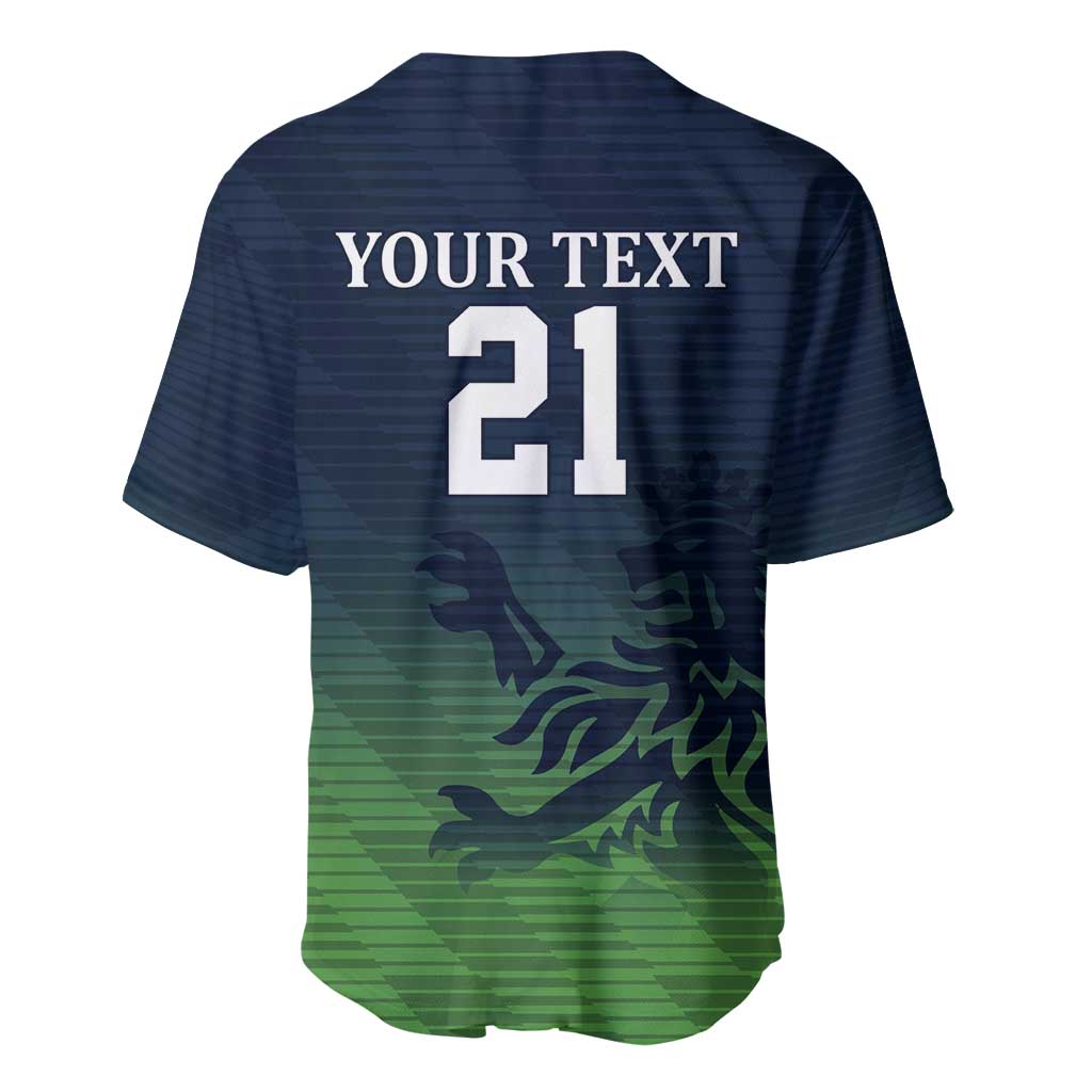 Custom Qatar Cricket Baseball Jersey Green Sporty Pattern LT9 - Wonder Print Shop