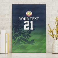 Custom Qatar Cricket Canvas Wall Art Green Sporty Pattern LT9 - Wonder Print Shop