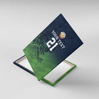 Custom Qatar Cricket Canvas Wall Art Green Sporty Pattern LT9 - Wonder Print Shop