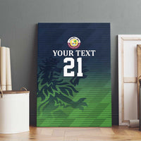 Custom Qatar Cricket Canvas Wall Art Green Sporty Pattern LT9 - Wonder Print Shop