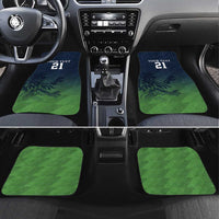 Custom Qatar Cricket Car Mats Green Sporty Pattern LT9 - Wonder Print Shop
