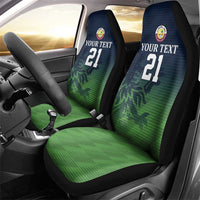 Custom Qatar Cricket Car Seat Cover Green Sporty Pattern LT9 - Wonder Print Shop