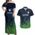 Custom Qatar Cricket Couples Matching Off Shoulder Maxi Dress and Hawaiian Shirt Green Sporty Pattern LT9 - Wonder Print Shop