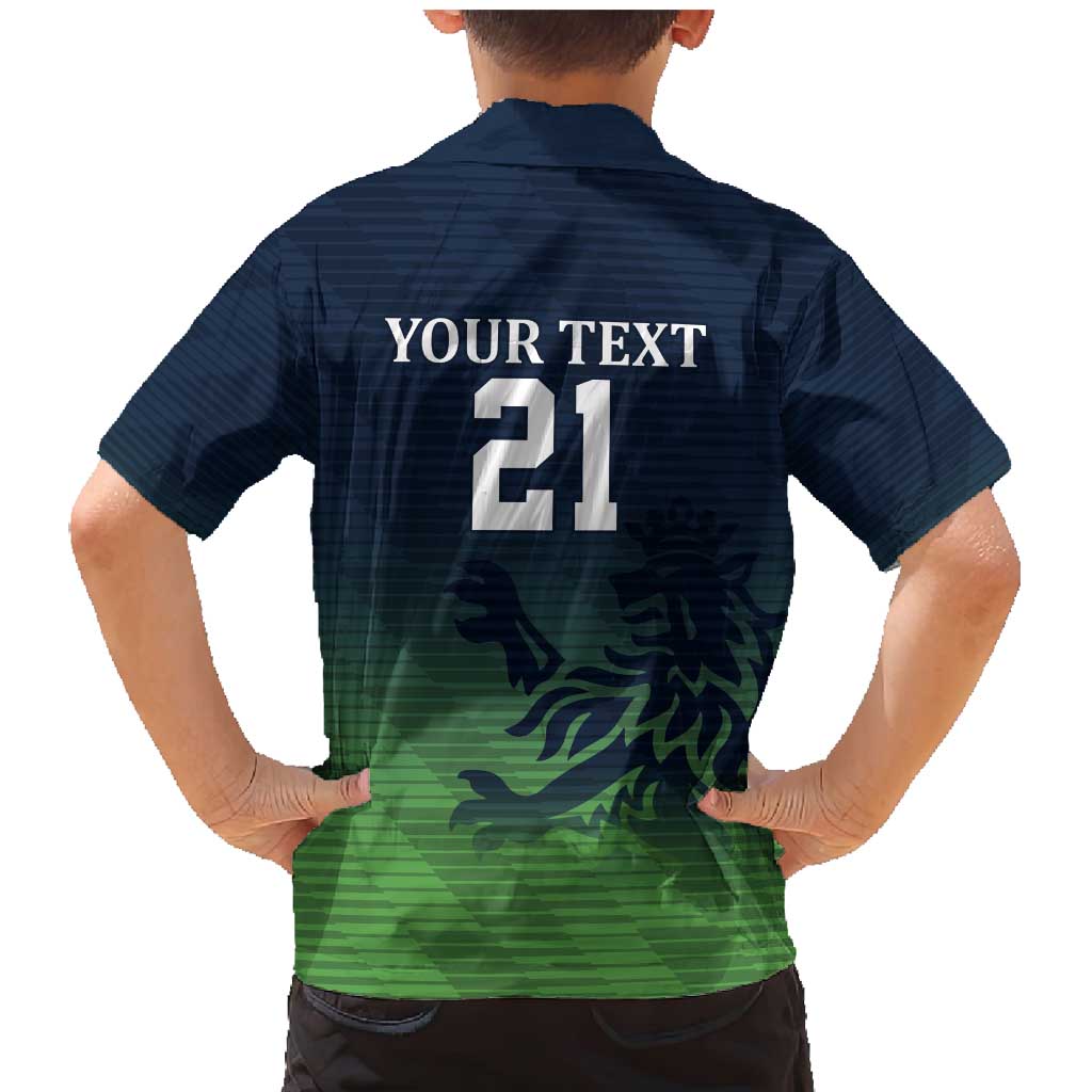 Custom Qatar Cricket Family Matching Mermaid Dress and Hawaiian Shirt Green Sporty Pattern LT9 - Wonder Print Shop