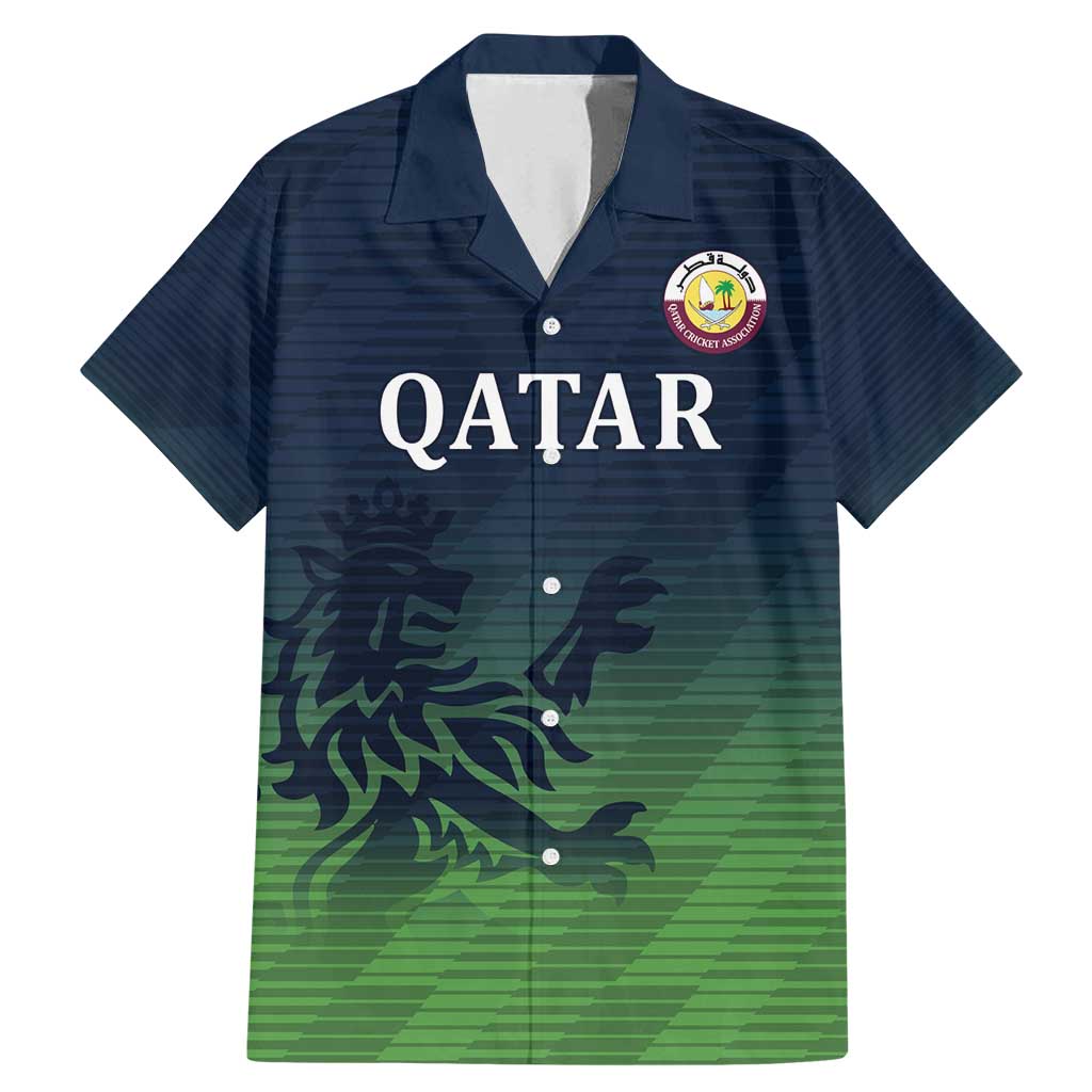 Custom Qatar Cricket Family Matching Mermaid Dress and Hawaiian Shirt Green Sporty Pattern LT9 - Wonder Print Shop
