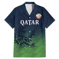 Custom Qatar Cricket Family Matching Mermaid Dress and Hawaiian Shirt Green Sporty Pattern LT9 - Wonder Print Shop