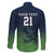 Custom Qatar Cricket Family Matching Mermaid Dress and Hawaiian Shirt Green Sporty Pattern LT9 - Wonder Print Shop