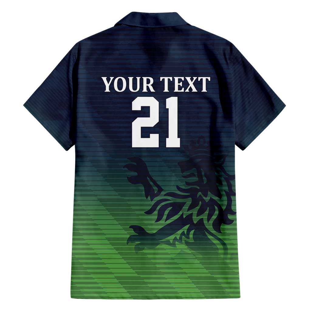 Custom Qatar Cricket Family Matching Off Shoulder Maxi Dress and Hawaiian Shirt Green Sporty Pattern LT9 - Wonder Print Shop