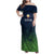 Custom Qatar Cricket Family Matching Off Shoulder Maxi Dress and Hawaiian Shirt Green Sporty Pattern LT9 - Wonder Print Shop