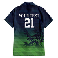 Custom Qatar Cricket Family Matching Tank Maxi Dress and Hawaiian Shirt Green Sporty Pattern - Wonder Print Shop