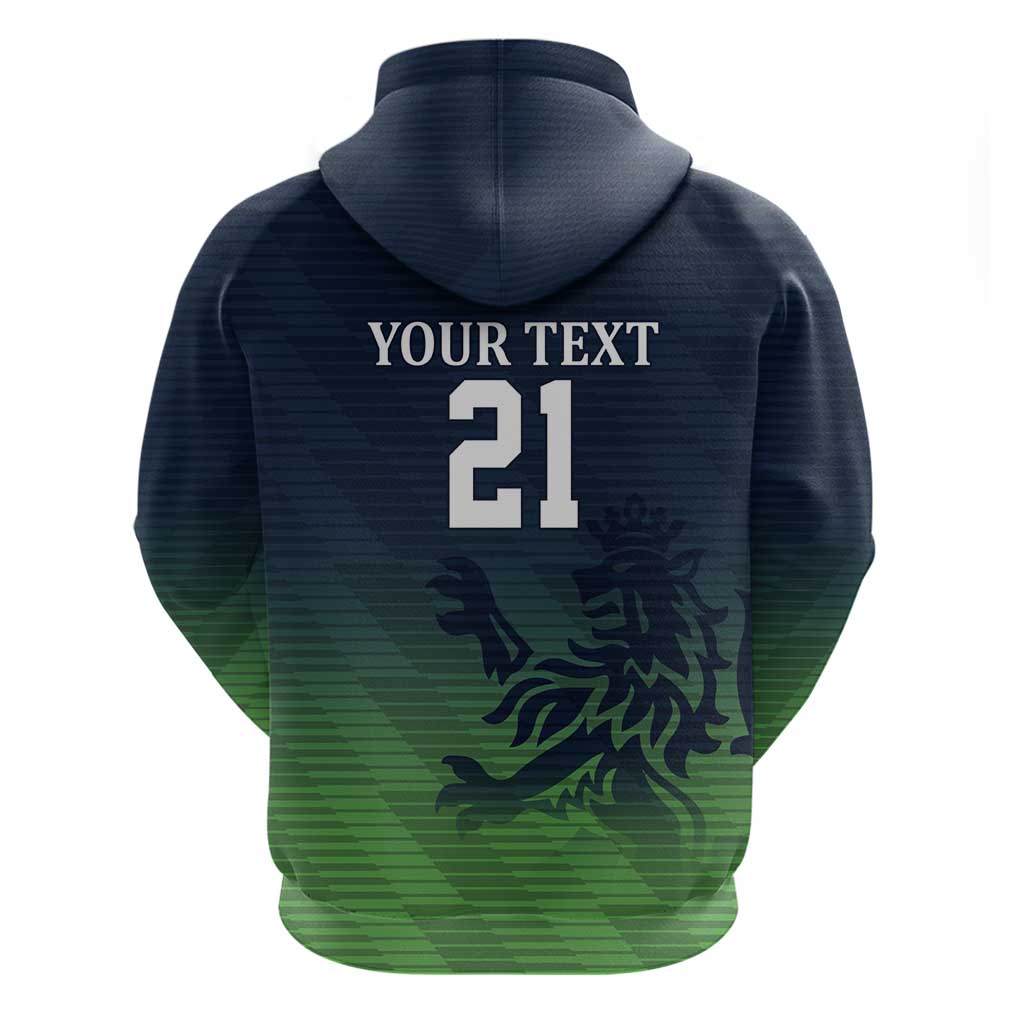Custom Qatar Cricket Hoodie Green Sporty Pattern - Wonder Print Shop