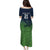 Custom Qatar Cricket Puletasi Green Sporty Pattern - Wonder Print Shop