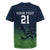 Custom Qatar Cricket Rugby Jersey Green Sporty Pattern - Wonder Print Shop