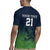 Custom Qatar Cricket Rugby Jersey Green Sporty Pattern - Wonder Print Shop
