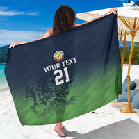 Custom Qatar Cricket Sarong Green Sporty Pattern - Wonder Print Shop