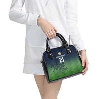 Custom Qatar Cricket Shoulder Handbag Green Sporty Pattern