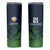 Custom Qatar Cricket Skinny Tumbler Green Sporty Pattern - Wonder Print Shop