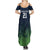 Custom Qatar Cricket Summer Maxi Dress Green Sporty Pattern - Wonder Print Shop