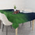 Custom Qatar Cricket Tablecloth Green Sporty Pattern - Wonder Print Shop