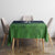 Custom Qatar Cricket Tablecloth Green Sporty Pattern - Wonder Print Shop