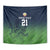 Custom Qatar Cricket Tapestry Green Sporty Pattern - Wonder Print Shop