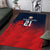 Custom Qatar Cricket Area Rug Red Sporty Pattern LT9 - Wonder Print Shop