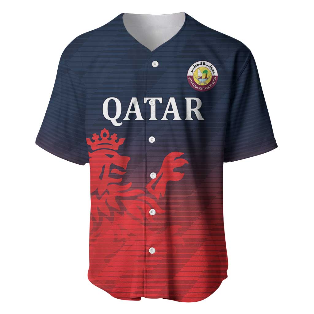 Custom Qatar Cricket Baseball Jersey Red Sporty Pattern LT9 - Wonder Print Shop