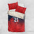 Custom Qatar Cricket Bedding Set Red Sporty Pattern LT9 - Wonder Print Shop