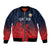 Custom Qatar Cricket Bomber Jacket Red Sporty Pattern LT9 - Wonder Print Shop