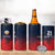 Custom Qatar Cricket 4 in 1 Can Cooler Tumbler Red Sporty Pattern LT9 - Wonder Print Shop