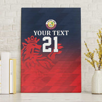Custom Qatar Cricket Canvas Wall Art Red Sporty Pattern LT9 - Wonder Print Shop