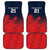 Custom Qatar Cricket Car Mats Red Sporty Pattern LT9 - Wonder Print Shop