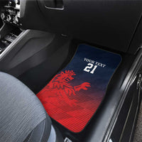 Custom Qatar Cricket Car Mats Red Sporty Pattern LT9 - Wonder Print Shop