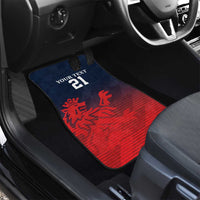 Custom Qatar Cricket Car Mats Red Sporty Pattern LT9 - Wonder Print Shop