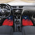 Custom Qatar Cricket Car Mats Red Sporty Pattern LT9 - Wonder Print Shop
