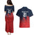 Custom Qatar Cricket Couples Matching Puletasi and Hawaiian Shirt Red Sporty Pattern LT9 - Wonder Print Shop