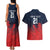 Custom Qatar Cricket Couples Matching Tank Maxi Dress and Hawaiian Shirt Red Sporty Pattern LT9 - Wonder Print Shop