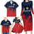 Custom Qatar Cricket Family Matching Long Sleeve Bodycon Dress and Hawaiian Shirt Red Sporty Pattern LT9 - Wonder Print Shop