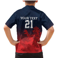 Custom Qatar Cricket Family Matching Mermaid Dress and Hawaiian Shirt Red Sporty Pattern LT9 - Wonder Print Shop