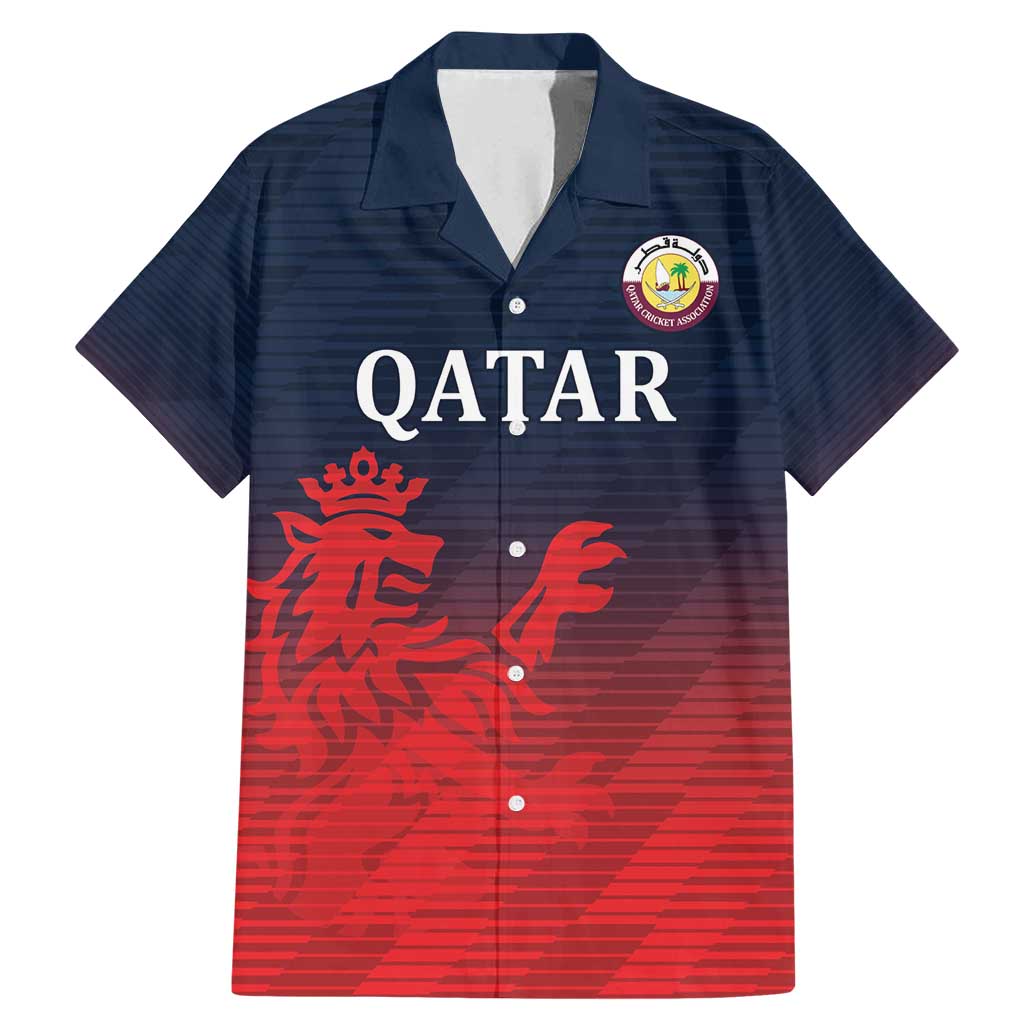 Custom Qatar Cricket Family Matching Mermaid Dress and Hawaiian Shirt Red Sporty Pattern LT9 - Wonder Print Shop