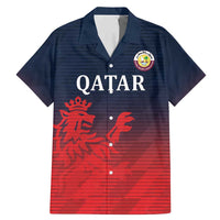 Custom Qatar Cricket Family Matching Mermaid Dress and Hawaiian Shirt Red Sporty Pattern LT9 - Wonder Print Shop