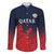 Custom Qatar Cricket Family Matching Mermaid Dress and Hawaiian Shirt Red Sporty Pattern LT9 - Wonder Print Shop