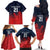 Custom Qatar Cricket Family Matching Off The Shoulder Long Sleeve Dress and Hawaiian Shirt Red Sporty Pattern - Wonder Print Shop