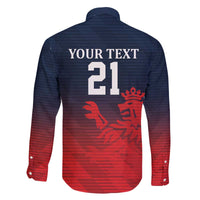 Custom Qatar Cricket Family Matching Off The Shoulder Long Sleeve Dress and Hawaiian Shirt Red Sporty Pattern - Wonder Print Shop