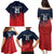 Custom Qatar Cricket Family Matching Puletasi and Hawaiian Shirt Red Sporty Pattern - Wonder Print Shop
