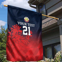 Custom Qatar Cricket Garden Flag Red Sporty Pattern - Wonder Print Shop
