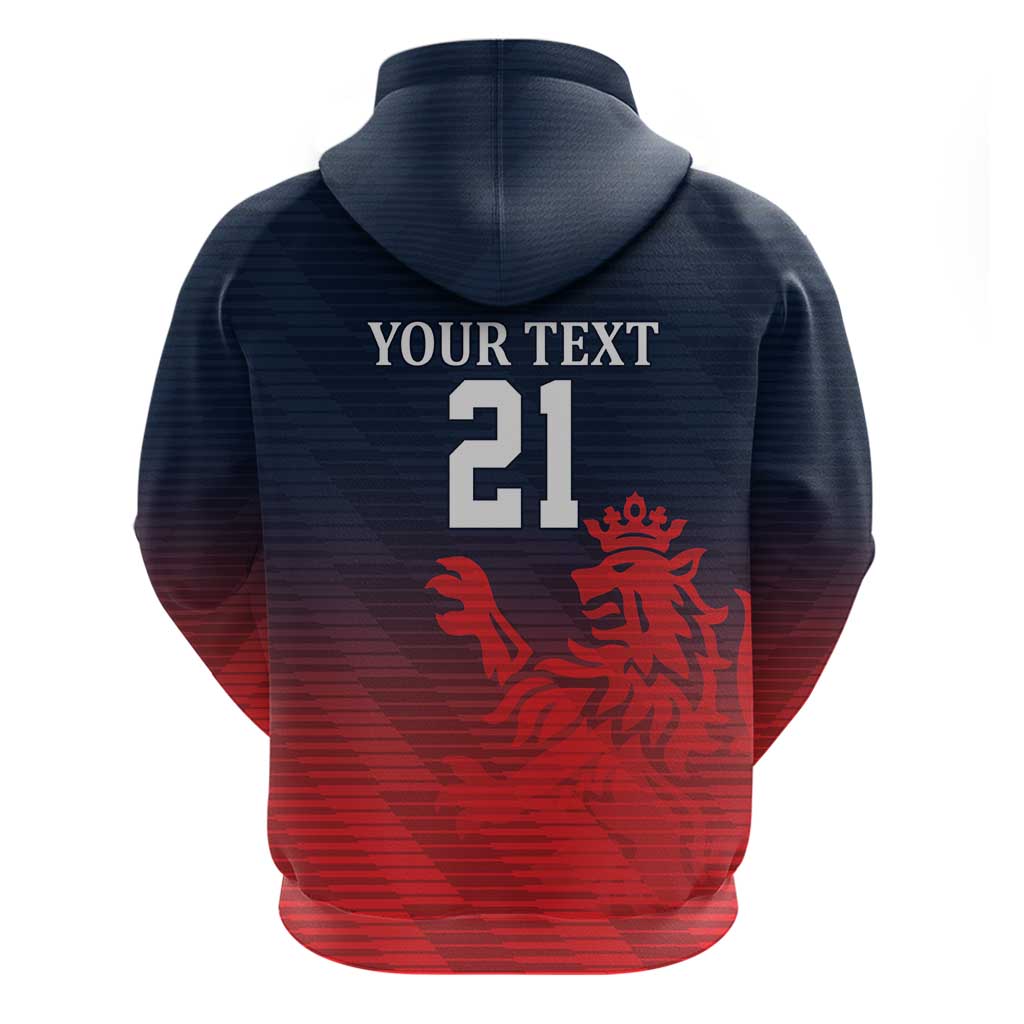 Custom Qatar Cricket Hoodie Red Sporty Pattern - Wonder Print Shop