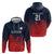 Custom Qatar Cricket Hoodie Red Sporty Pattern - Wonder Print Shop