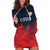 Custom Qatar Cricket Hoodie Dress Red Sporty Pattern - Wonder Print Shop